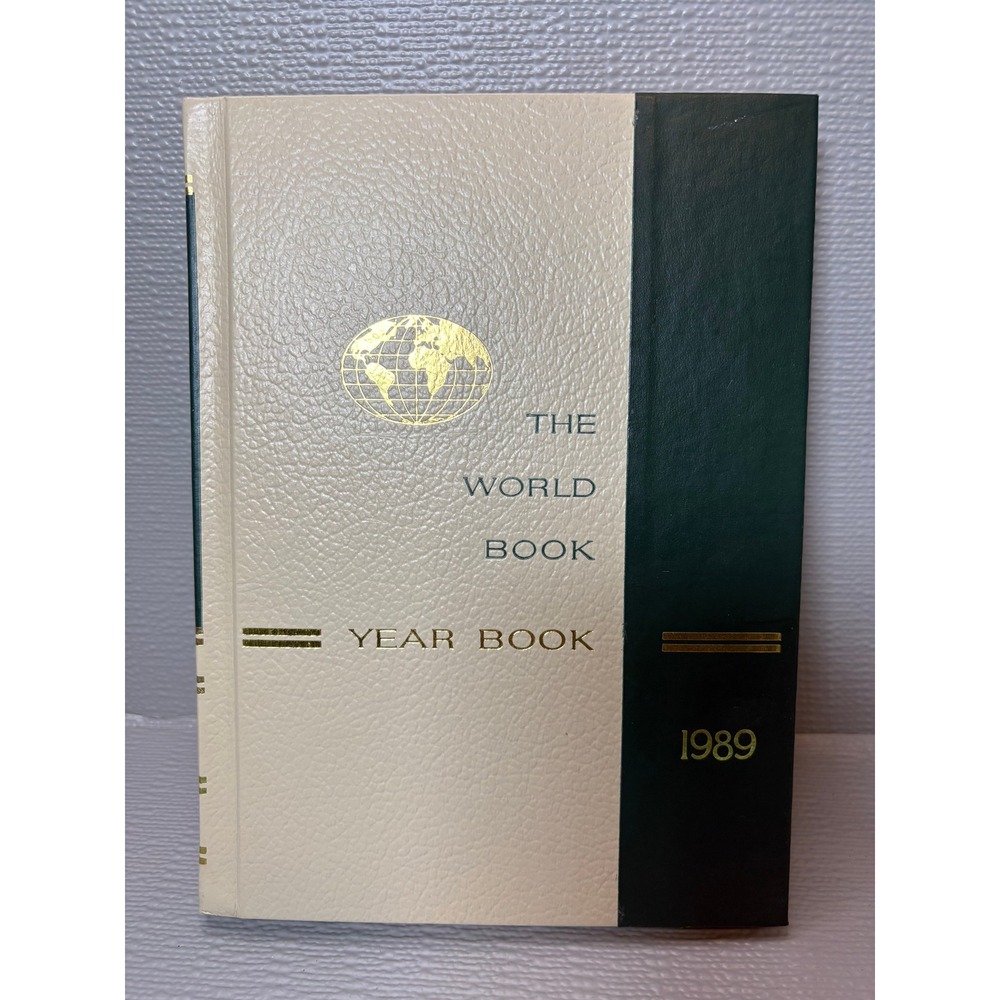 1989 The World Book Year Book Annual Supplement Hardcover Encyclopedia